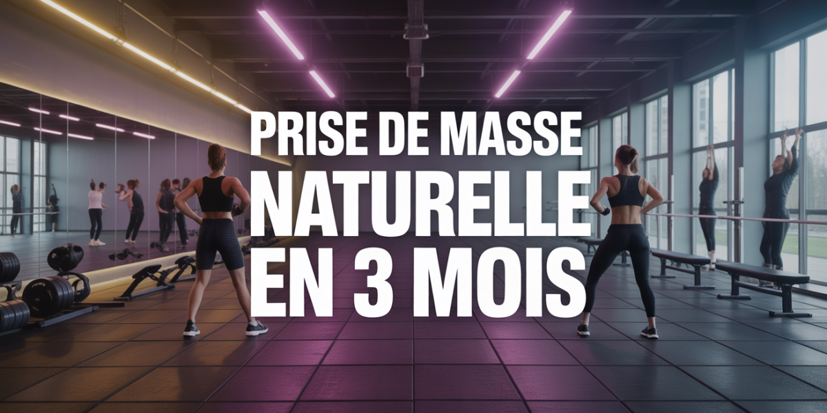 Salle de sport moderne prise de masse naturelle en 3 mois