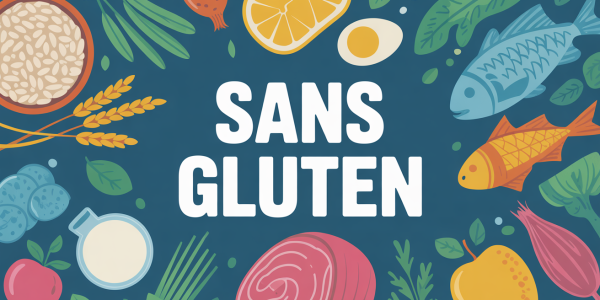 quel sont les aliment sans gluten tableau coloré d'aliments