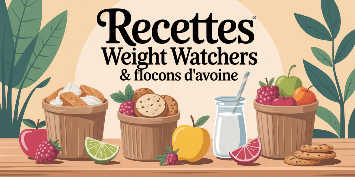 bols flocons d'avoine fruits cookies recettes Weight Watchers