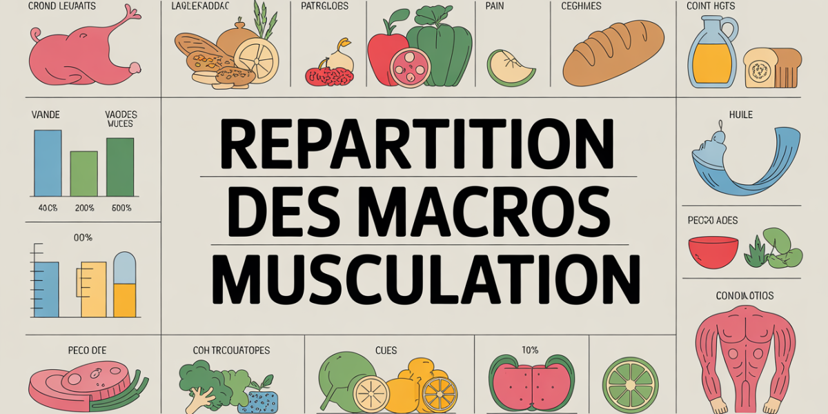 Plan graphique des macros pour musculation