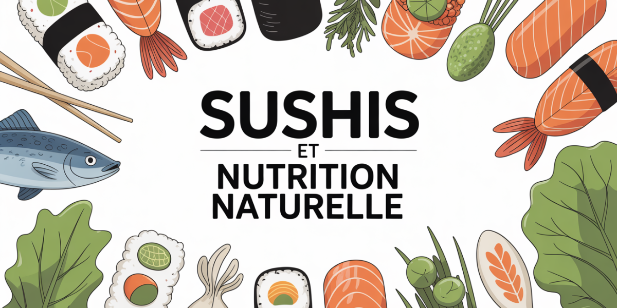 Plateau de sushis varies illustration nutrition naturelle